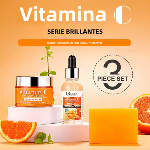 Set de vitamina C para blanquear el cuidado de la piel